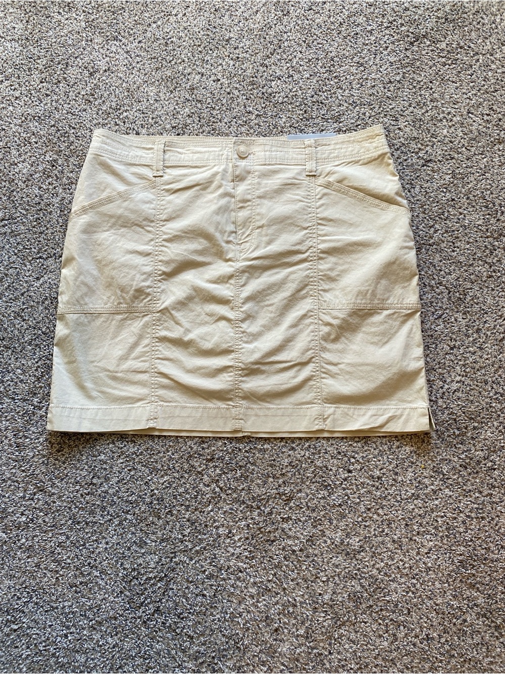 Chico's NWT Women’s Neutral Cream Utility Skort Size 14